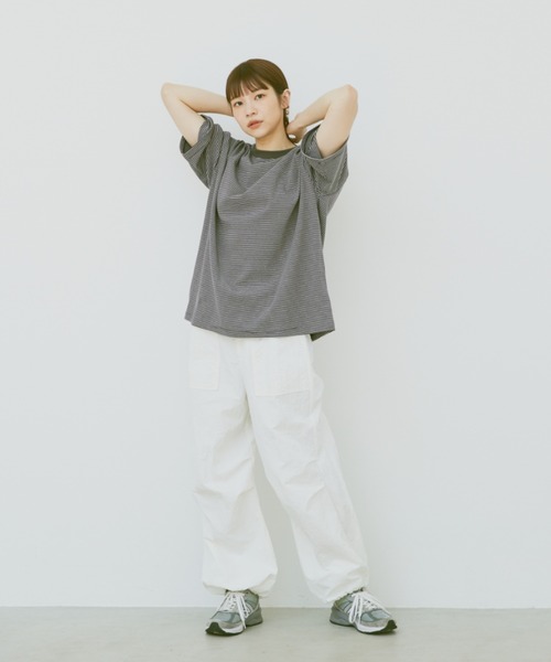 「flaner」 半袖Tシャツ MEDIUM ホワイト レディース_画像3