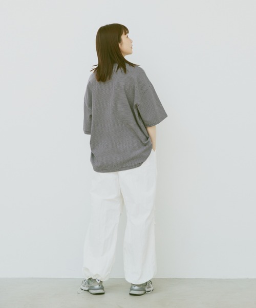 「flaner」 半袖Tシャツ MEDIUM ホワイト レディース_画像4