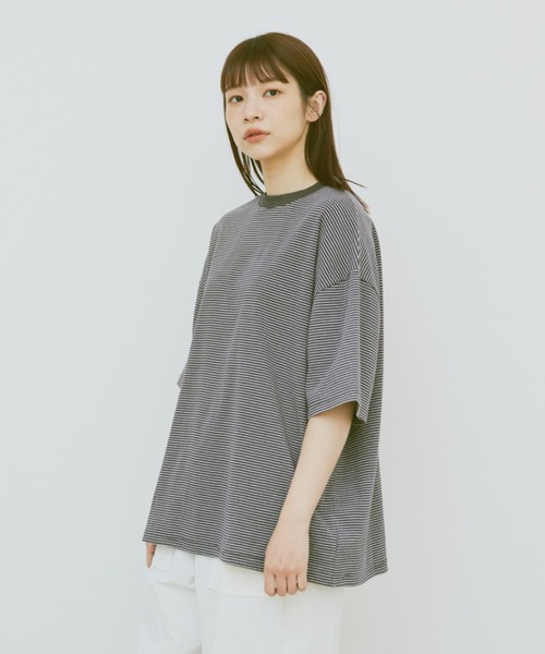 「flaner」 半袖Tシャツ MEDIUM ホワイト レディース_画像6