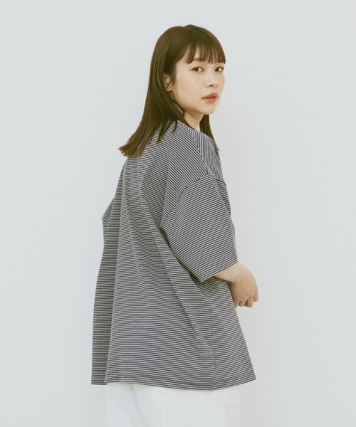 「flaner」 半袖Tシャツ MEDIUM ホワイト レディース_画像7