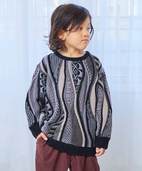 MARKEY'S（マーキーズ） ニット セーター 3Dレトロクルーネックニット