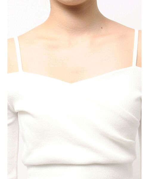 GYDA（ジェイダ） tシャツ カシュクールデザインオフショルトップス