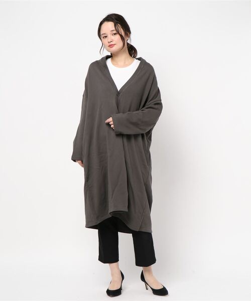 「ZUCCa」 カーディガン M size チャコールグレー レディース_画像6