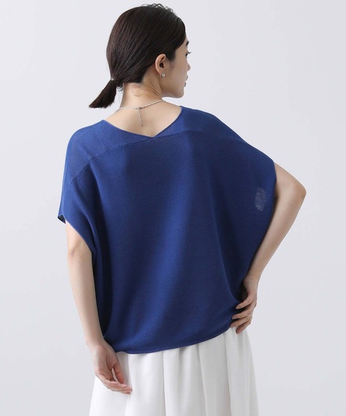 「Gready Brilliant」 半袖ニット 38 オフホワイト レディース_画像2