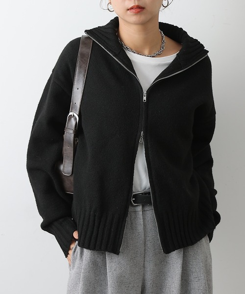 【ニット、スウェット　カーディガン、ロング、黒】 GLAYのTERUさん着用 ニット、スウェット カーディガン、ロング、黒】 GLAYのTERUさん着用