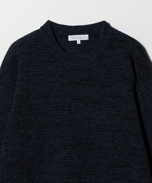 美品　EVERYDAY I LIKE. SmoothRelaxニット　ブラック A DAY IN THE LIFE セーター ニット モールミックス メランジ ニット