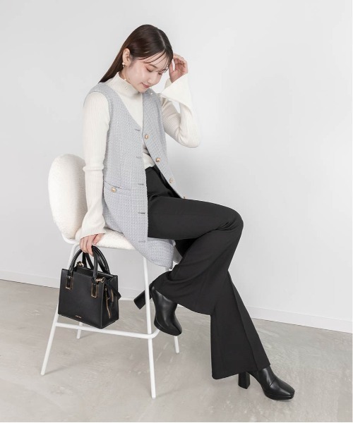 「RANDA」 ショートブーツ M ブラック系その他 レディース_画像6