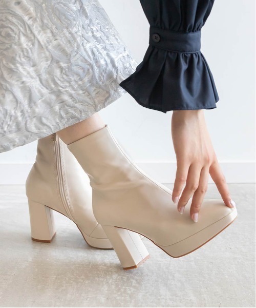 「RANDA」 ショートブーツ M ブラック系その他 レディース_画像9