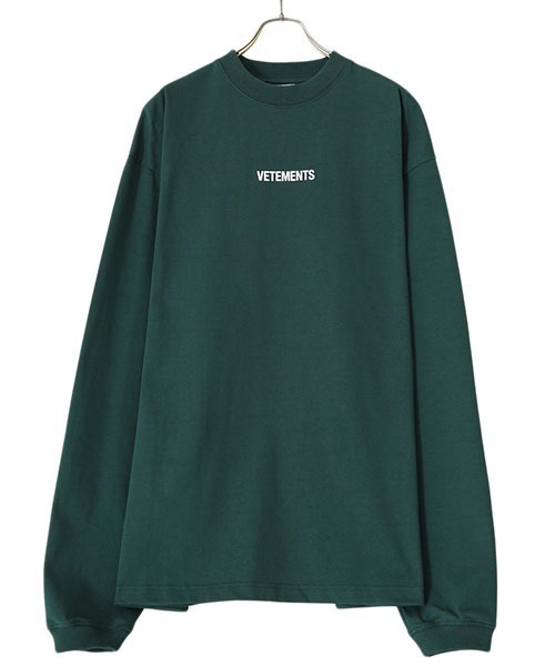 VETEMENTS」 長袖Tシャツ X-SMALL グリーン系その他 メンズ : ZOZOTOWN