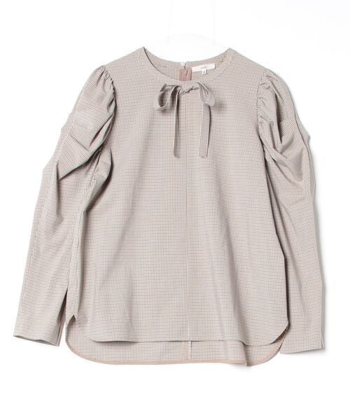 Yori」 長袖ブラウス 38 ベージュ レディース yori ベージュ 長袖 
