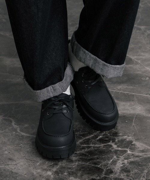 Rocky Monroe（ロッキーモンロー） デッキシューズ フェイクレザー厚底