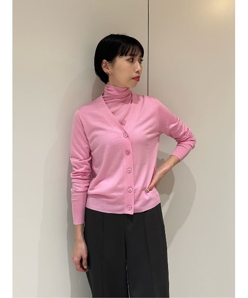 美品 ESTNATION エストネーション ピンク シンプル ロングカーディガン ESTNATION - ESTNATION カーディガンの通販 by 🌷｜エストネーション