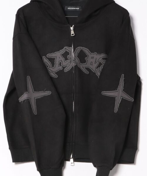 JACKROSE（ジャックローズ） パーカー JE-ロゴフェイクスウェード・ZIP