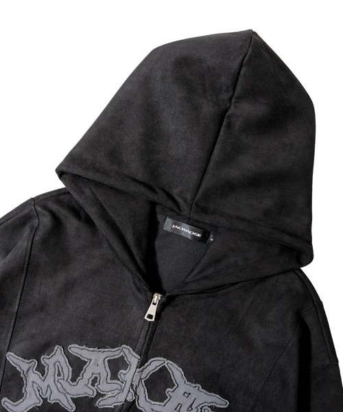 JACKROSE（ジャックローズ） パーカー JE-ロゴフェイクスウェード・ZIP