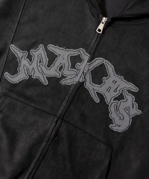 JACKROSE（ジャックローズ） パーカー JE-ロゴフェイクスウェード・ZIP