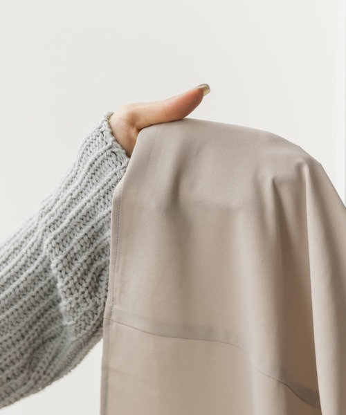 「CLETTE」 ノースリーブワンピース 3L サンドグレー レディース_画像4