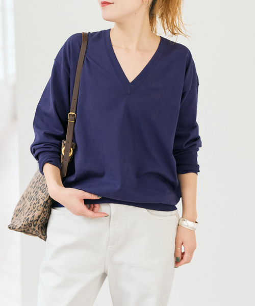 Spick &amp; Span   ガーターアミ Vプルオーバー Spick & Span（スピックアンドスパン）の「ガーターアミ Vプルオーバー