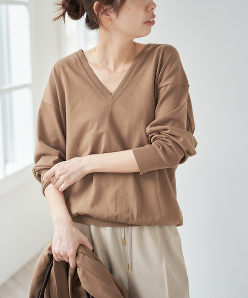 Spick and Span◆ダブルニットVプルオーバー Spick & Span - ダブルニットVプルオーバーの通販 by tm's shop