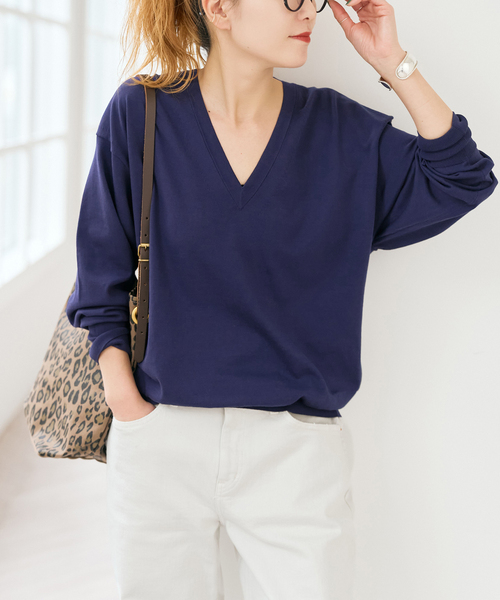 Spick and Span◆ダブルニットVプルオーバー Spick & Span - ダブルニットVプルオーバーの通販 by tm's shop