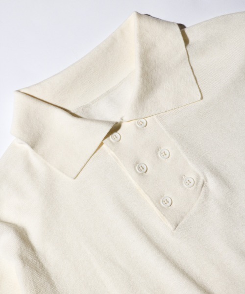 「PHINGERIN」 長袖ポロシャツ LARGE ホワイト メンズ_画像5