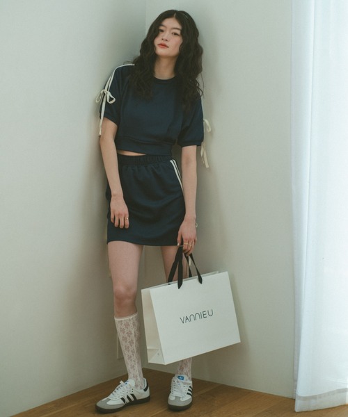 「VANNIE U」 キュロット FREE ネイビー レディース_画像4
