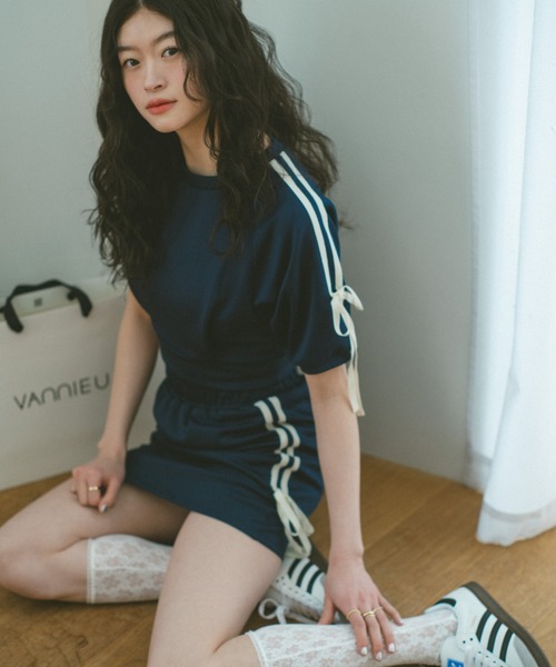 「VANNIE U」 キュロット FREE ネイビー レディース_画像6