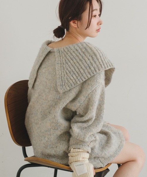 「Kastane」 ニットカーディガン FREE グレー レディース_画像9
