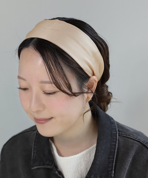 ANEMONE（アネモネ） ヘアバンド サテンバックワイヤーターバン