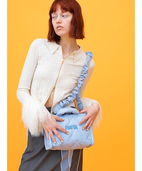 「FURFUR」 ニットカーディガン ONE SIZE ピンク レディース_画像3