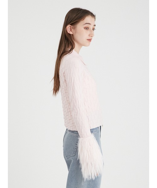 「FURFUR」 ニットカーディガン ONE SIZE ピンク レディース_画像8