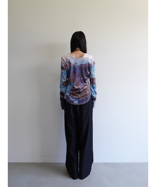 「sahara」 長袖カットソー FREE オレンジ レディース_画像7