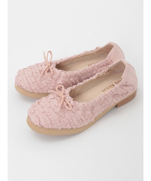 【美品】ピンクハウス　フリルバレエシューズ Sサイズ　ピンク PINK HOUSE（ピンクハウス） バレエシューズ パンプス フリル使い