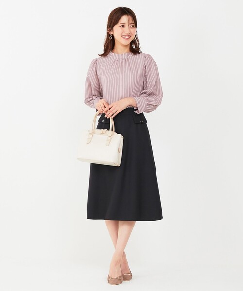 「ANY SIS」 長袖ブラウス 2 ブルー レディース_画像7