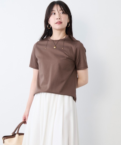 MICA&DEAL（マイカアンドディール） tシャツ ワンポイント刺繍Tシャツ