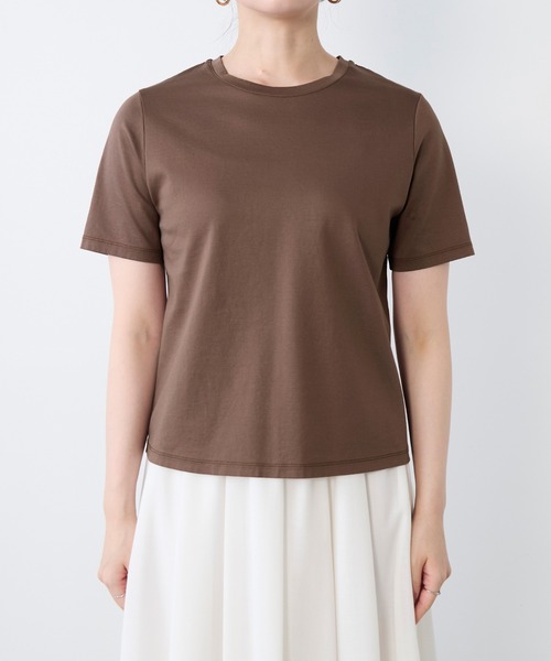 MICA&DEAL（マイカアンドディール） tシャツ ワンポイント刺繍Tシャツ