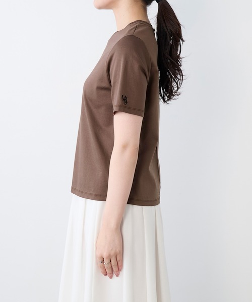 MICA&DEAL（マイカアンドディール） tシャツ ワンポイント刺繍Tシャツ
