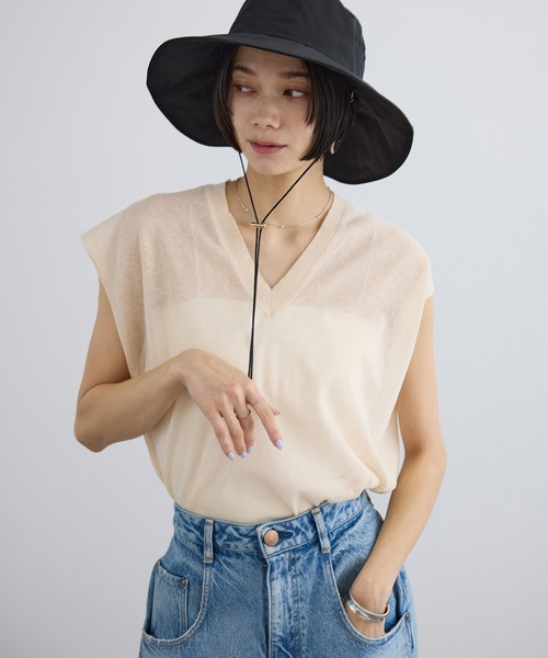 SALON adam et rope'（サロン アダム エ ロペ） ベスト ジレ コットン