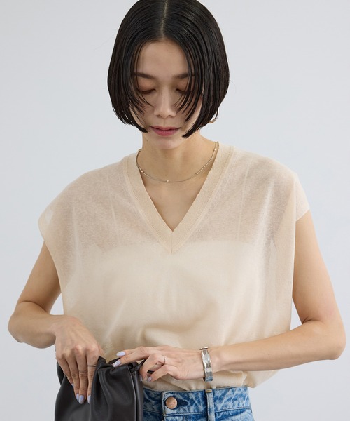 SALON adam et rope'（サロン アダム エ ロペ） ベスト ジレ コットン