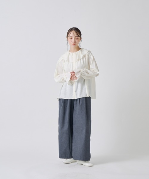 「Kelen」 長袖ブラウス S ブラック レディース_画像9