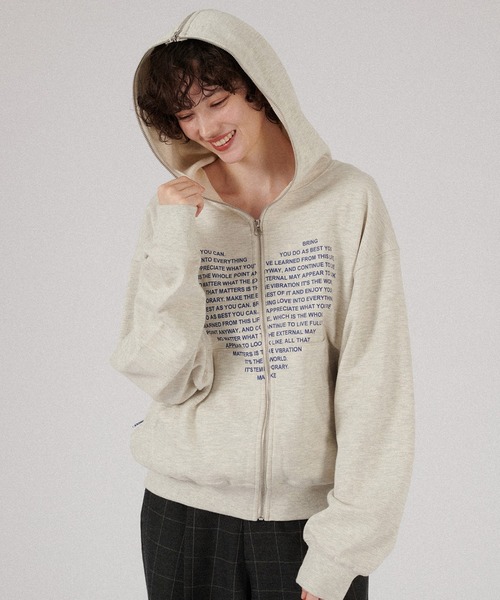 ONCILY（オンシェリー） ジップアップパーカー LARGE グレー メンズ
