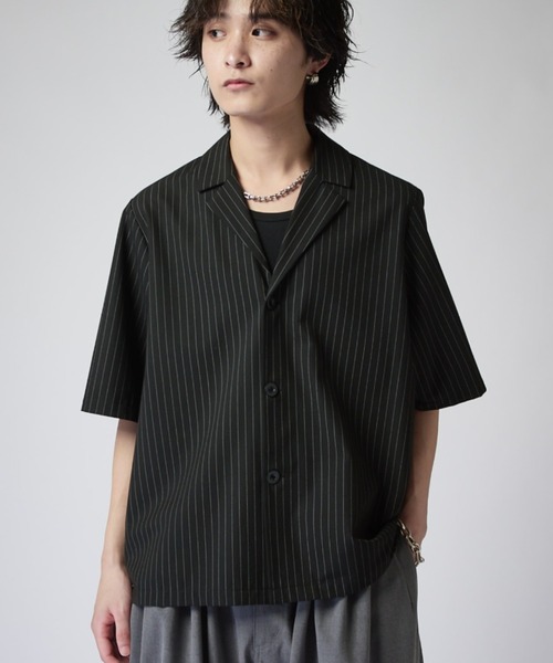Lui's（ルイス） シャツ 半袖 ファインTR半袖シャツジャケット メンズ
