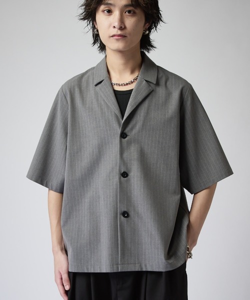 Lui's（ルイス） シャツ 半袖 ファインTR半袖シャツジャケット メンズ