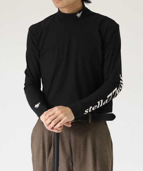 STELLA77GOLF uvカット tシャツ 接触冷感ゴルフモックネック長袖T