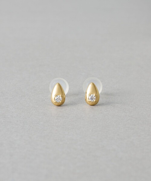 ピアス ドロップ ビジュー ピアス レディースの画像