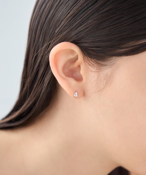 ピアス ドロップ ビジュー ピアス レディースの画像