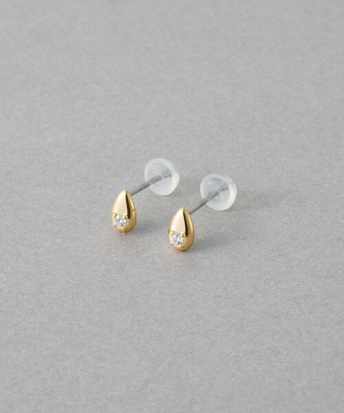 ピアス ドロップ ビジュー ピアス レディースの画像