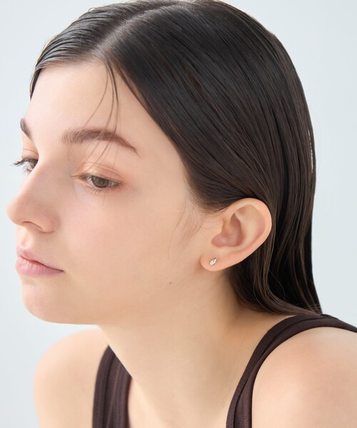 ピアス ドロップ ビジュー ピアス レディースの画像