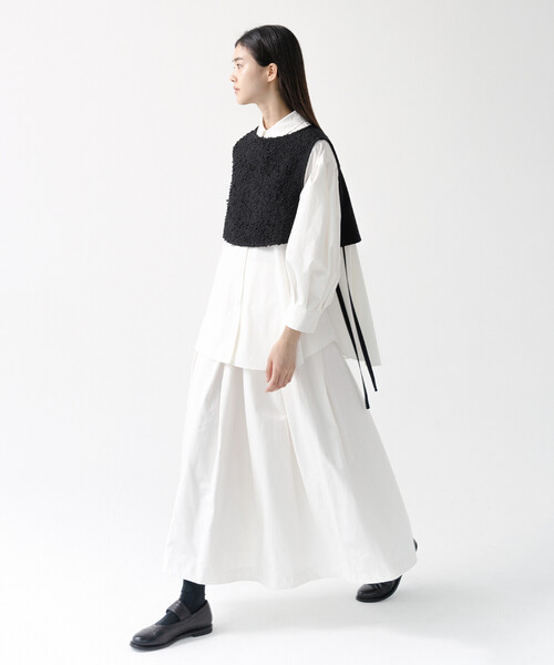 「Bshop」 「eunoia」長袖シャツ F ホワイト レディース_画像4