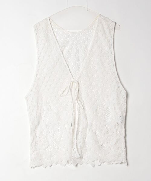 UNITED ARROWS ホワイト ベスト 38 BEAUTY＆YOUTH UNITED ARROWS ベスト FREE ホワイト レディース