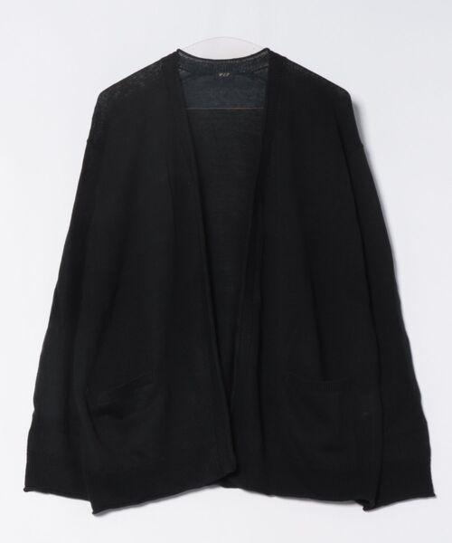 「WILD LIFE TAILOR Adam et Rope'」 ニットカーディガン L ネイビー メンズ_画像4